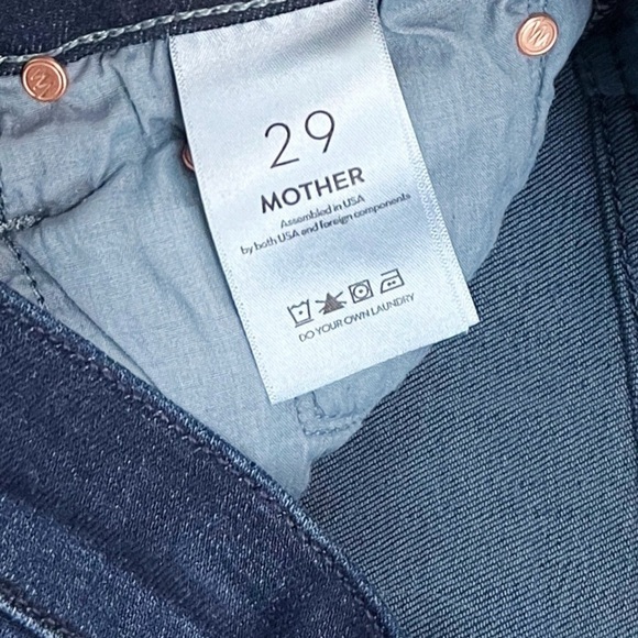 NWT Mother The Pixie Rail Skimp Straight Jeans Karaoke in Kyoto - Picture 11 of 13